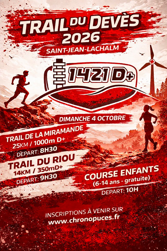 Affiche - Trail du Devès