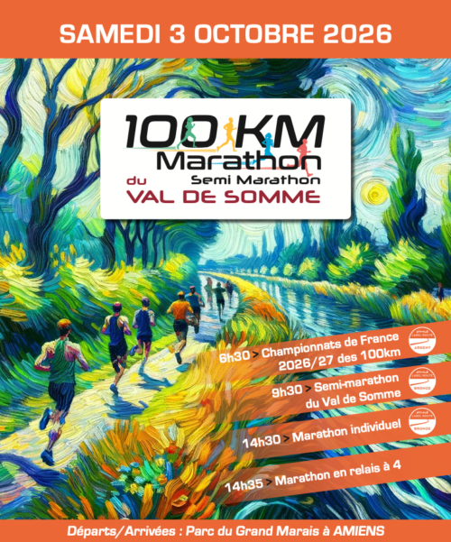 100km, Marathon et Semi-Marathon du Val de Somme