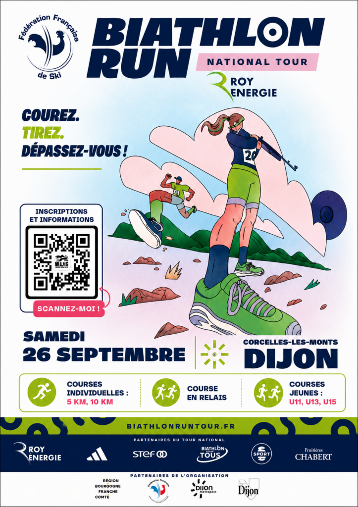 Affiche - Biathlon Run National Tour – Dijon