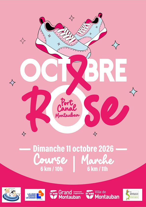 Affiche - Course Octobre Rose Montauban