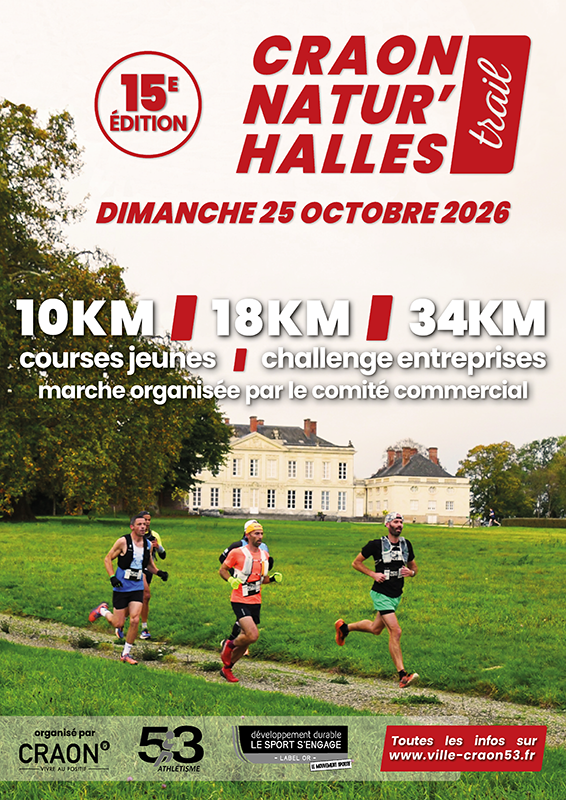 Affiche - Craon Natur&rsquo;Halles Trail