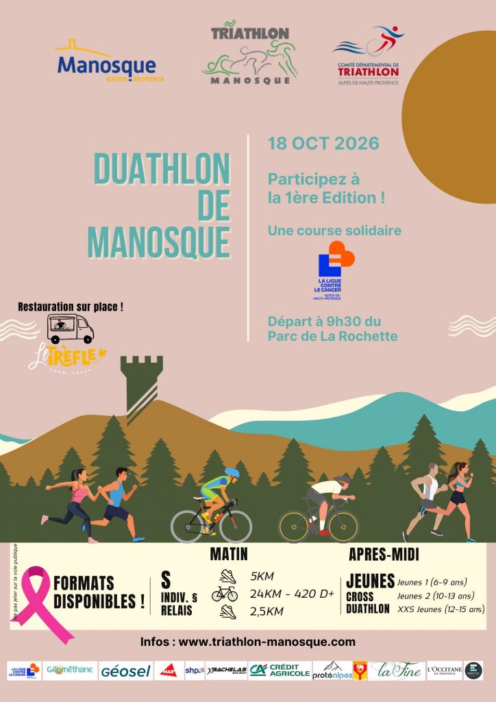 Affiche - Duathlon de Manosque