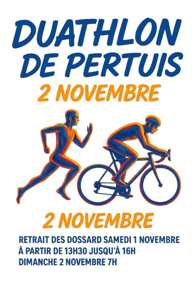 Affiche - Duathlon de Pertuis