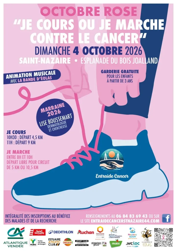 Affiche - Je cours ou je marche contre le cancer