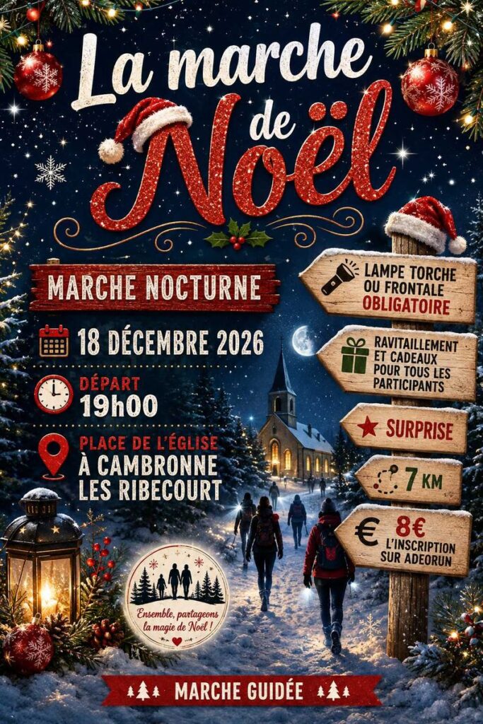 Affiche - La Marche de Noël – Ensemble partageons la magie