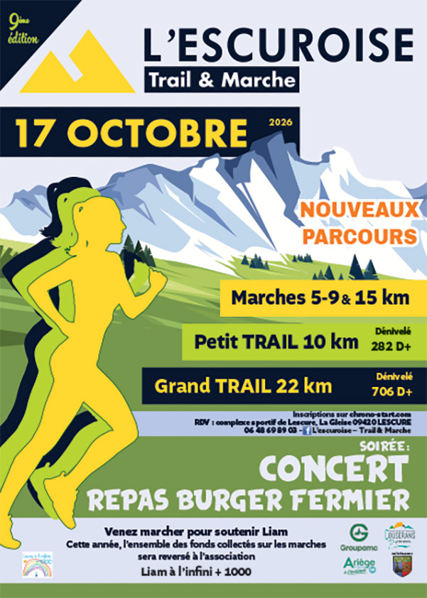 Affiche - L&rsquo;Escuroise Trail et Marche