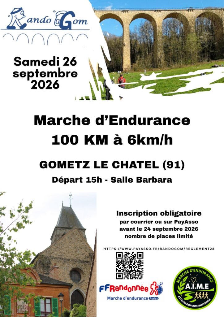Affiche - Marche d&rsquo;Endurance 100 km RandoGom