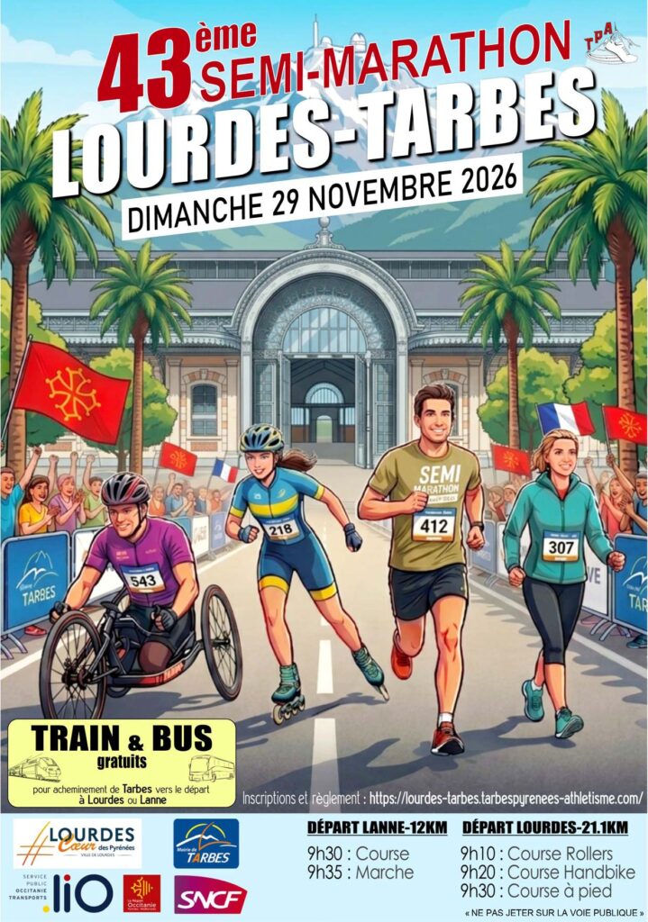 Affiche - Semi-Marathon Lourdes-Tarbes