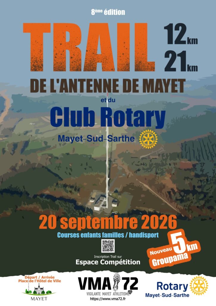 Affiche - Trail de l&rsquo;Antenne de Mayet