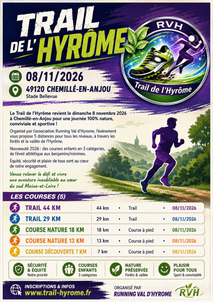 Affiche - Trail de l&rsquo;Hyrôme