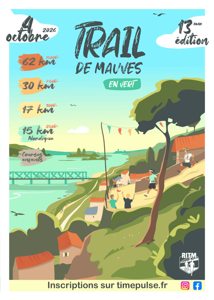 Affiche - Trail de Mauves en Vert