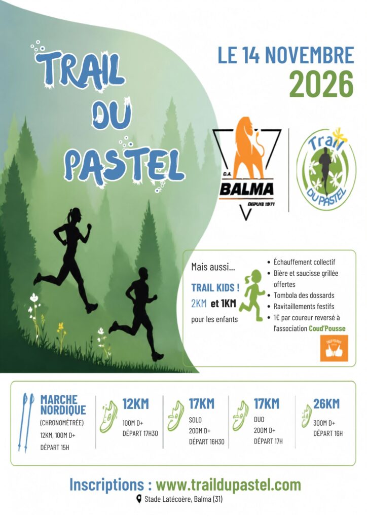 Affiche - Trail du Pastel