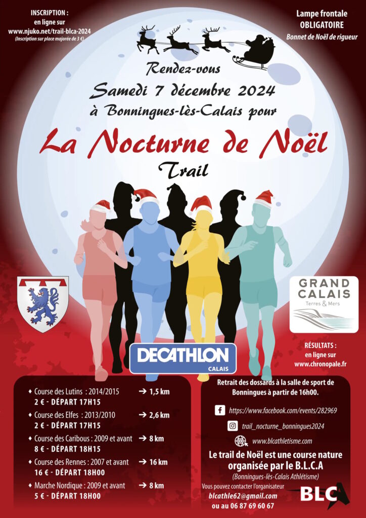 Affiche - Trail Nocturne de Noël