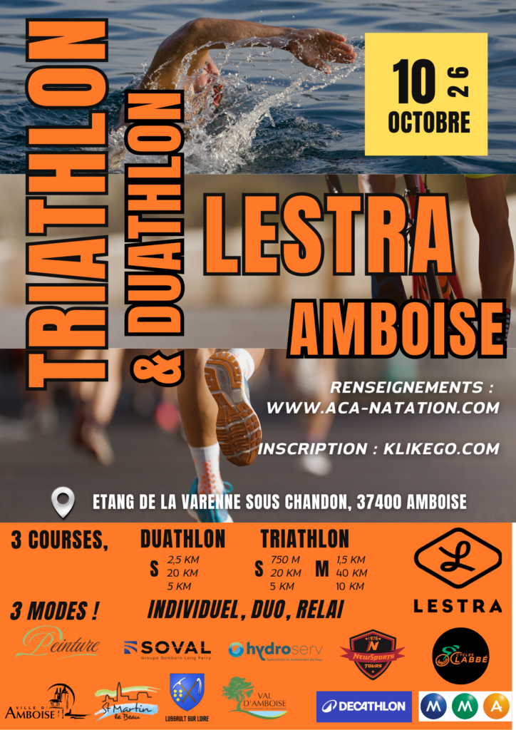 Affiche - Triathlon & Duathlon Lestra Amboise