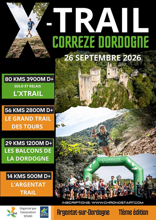 Affiche - X Trail Corrèze Dordogne