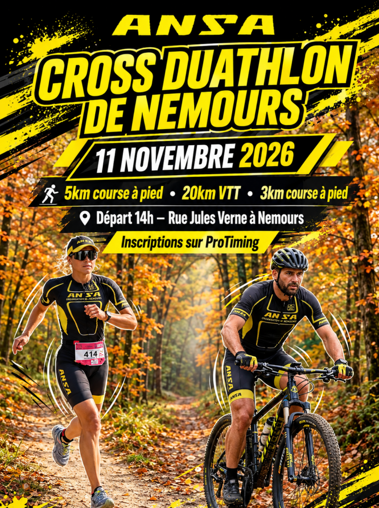 Affiche - Cross Duathlon de Nemours