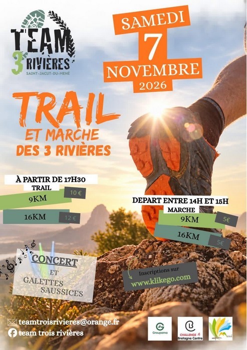 Trail et marche des 3 rivières