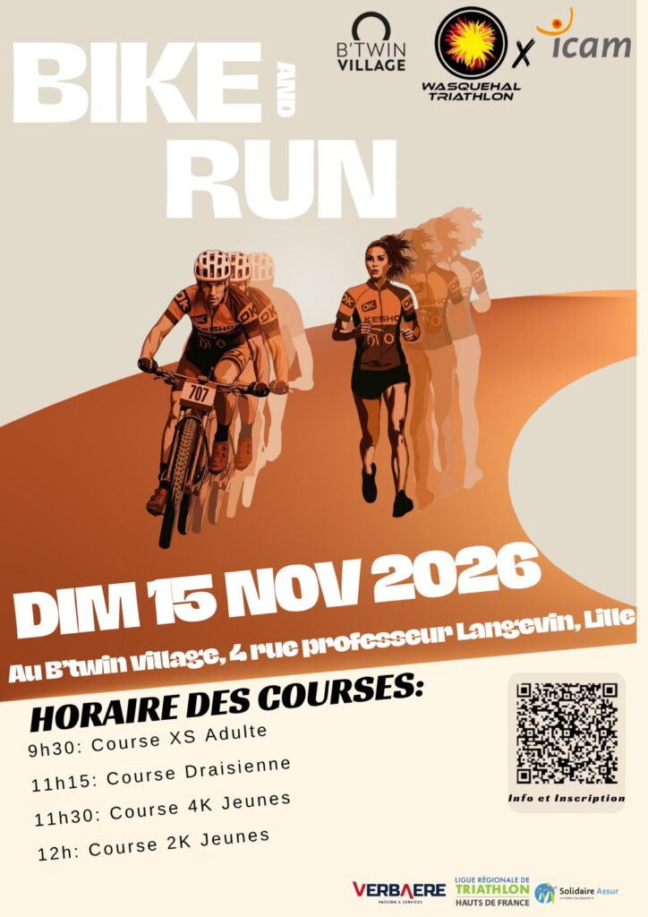 Affiche - Bike and Run du Wasquehal Triathlon