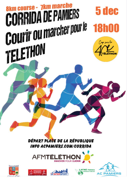 Corrida de Pamiers : courir ou marcher pour le Téléthon