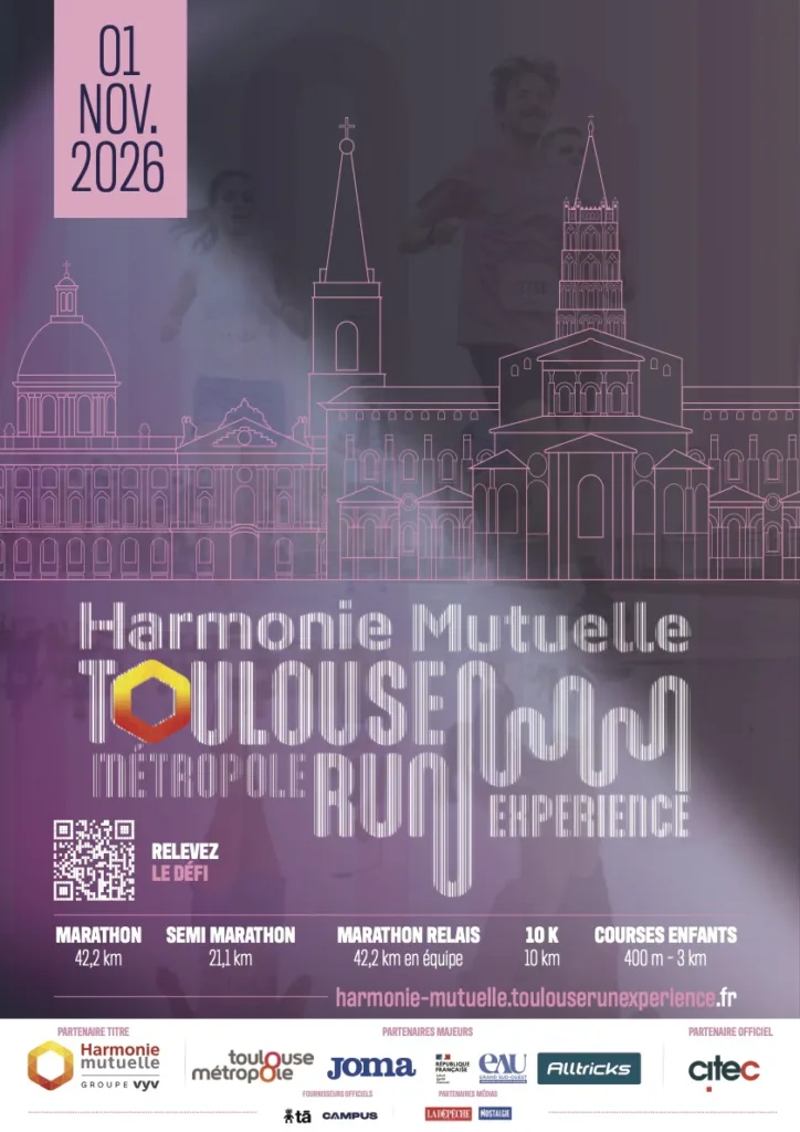 Affiche - Harmonie Mutuelle Toulouse Métropole Run Experience