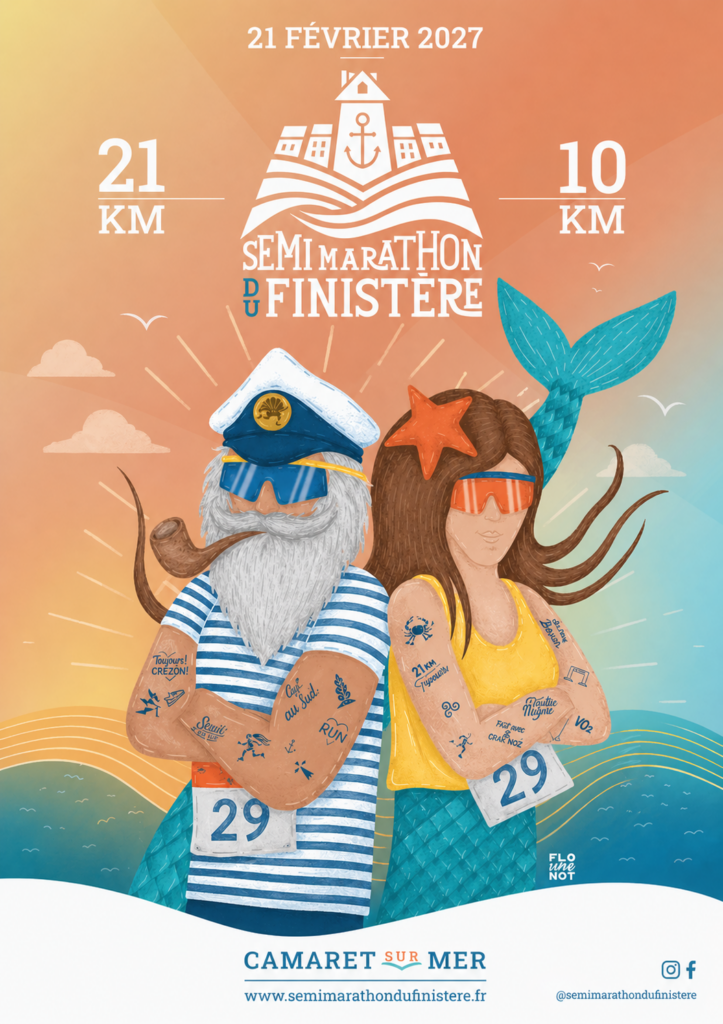 Affiche - Semi-Marathon du Finistère