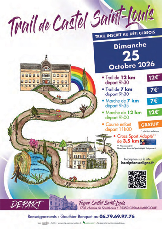 Affiche - Trail de Castel Saint-Louis